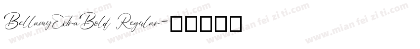 BellamyExtraBold Regular字体转换